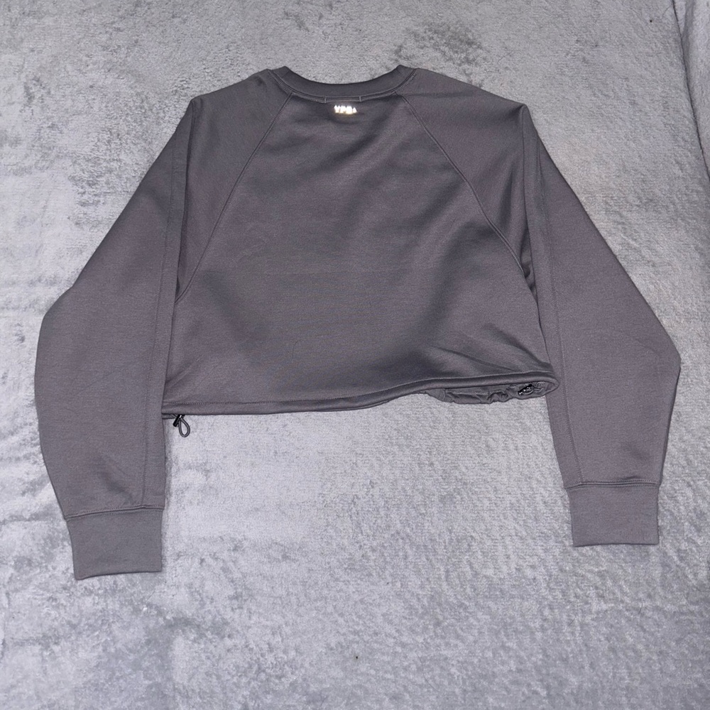 Charcoal Women's Cropped Sweatshirt - Picture 2 of 5